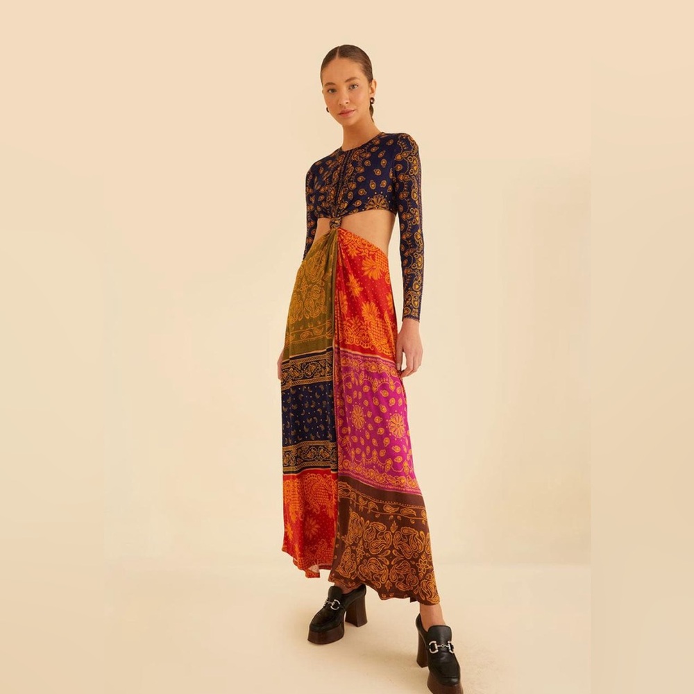FARM Rio Multicolor Maxi Dress